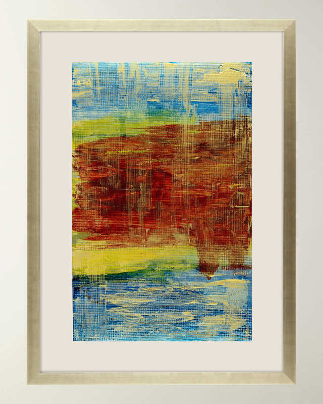 "Bodacious II" Framed Hand-Painted Wall Art